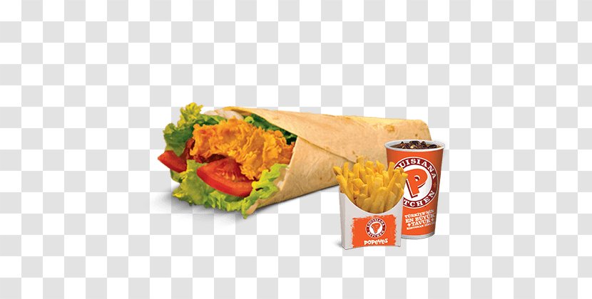 Wrap Chicken As Food Panini Salad - Fast - Popeyes Louisiana Kitchen Transparent PNG