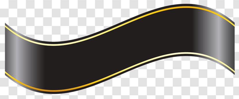 Black Ribbon Banner Clip Art - Awareness Transparent PNG