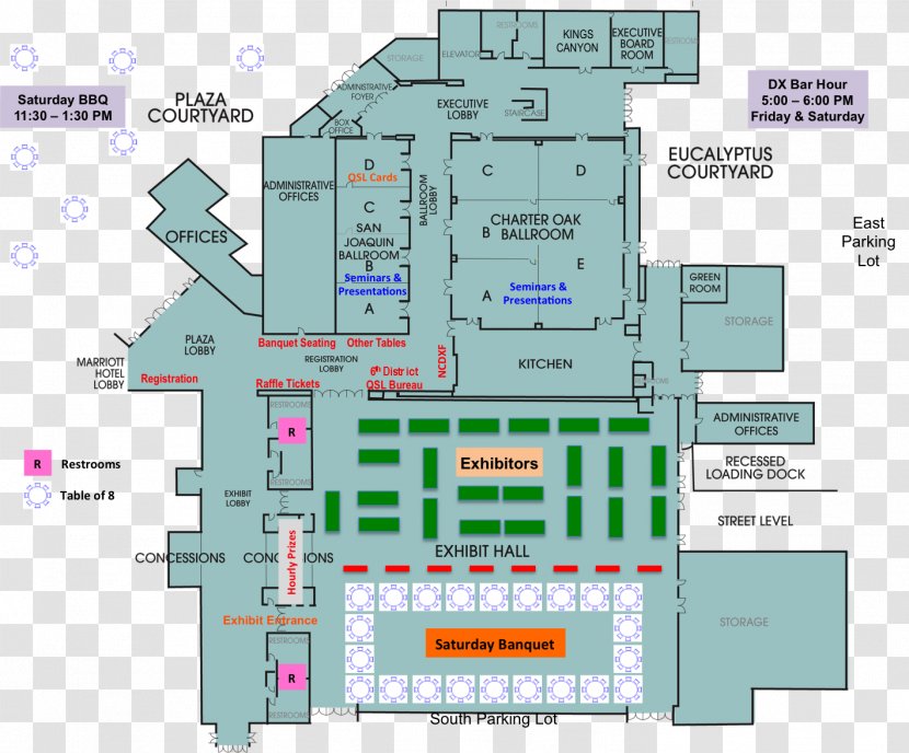 Floor Plan Visalia Convention Center House - Hall - Toy Exhibition Transparent PNG