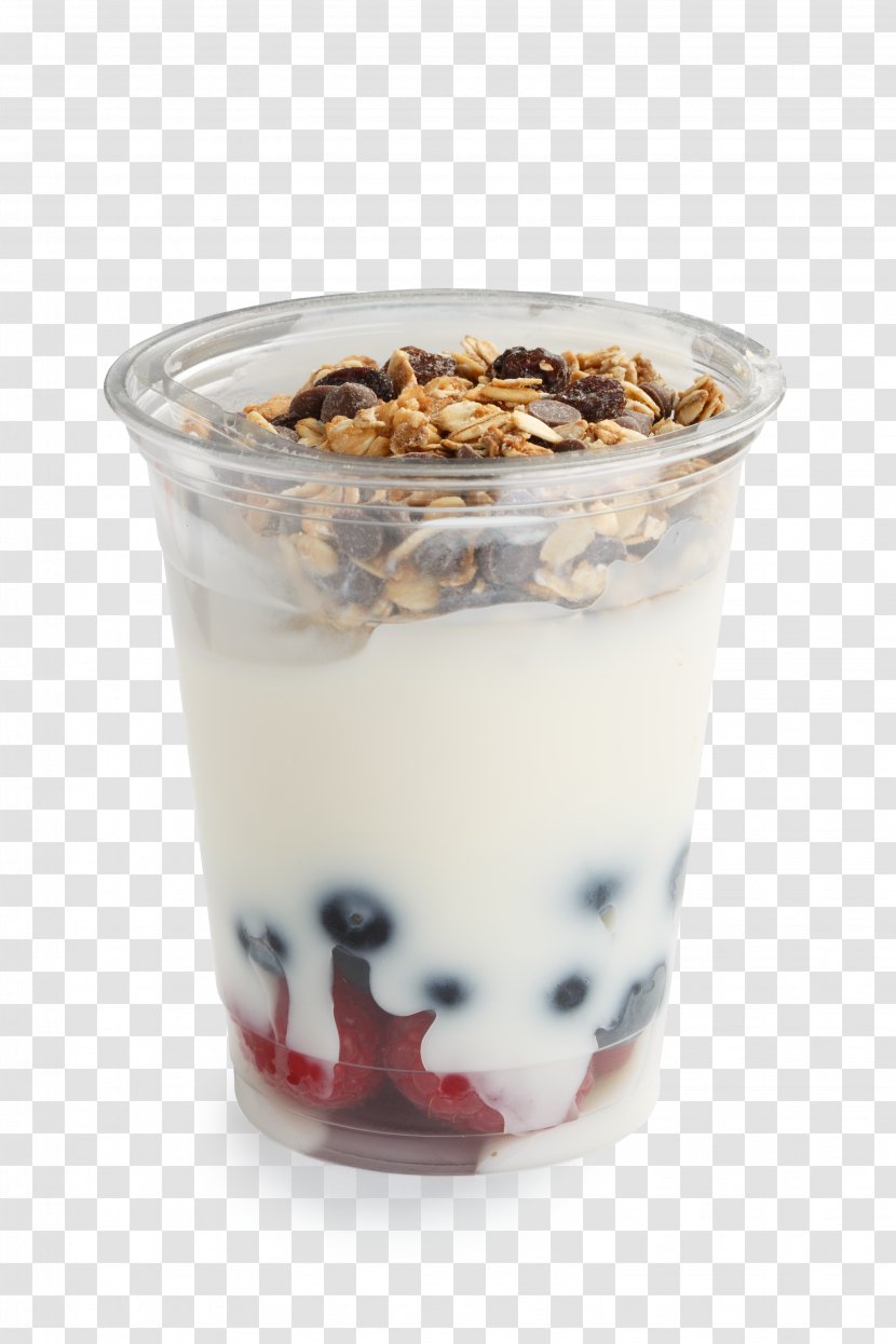 Parfait Breakfast Cereal Muesli Vegetarian Cuisine - Bagel Transparent PNG