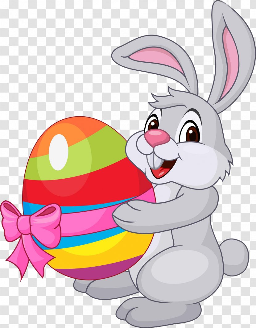 Easter Bunny Egg Rabbit - Child - Holding Transparent PNG