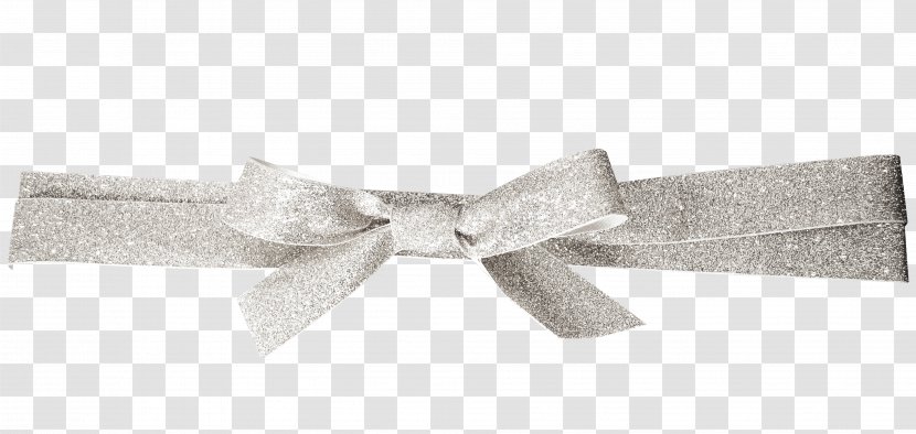 Shoelace Knot Ribbon Gift - Silver Bright Powder, Bow Tie Decoration Transparent PNG