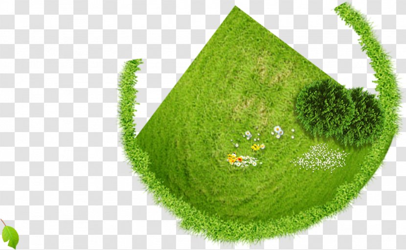 Download - Gift - Vibrant Green Grass Of Spring Flowers Transparent PNG