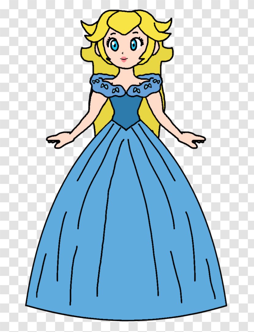Super Princess Peach Cinderella Daisy Aurora - Artwork - Frock Transparent PNG