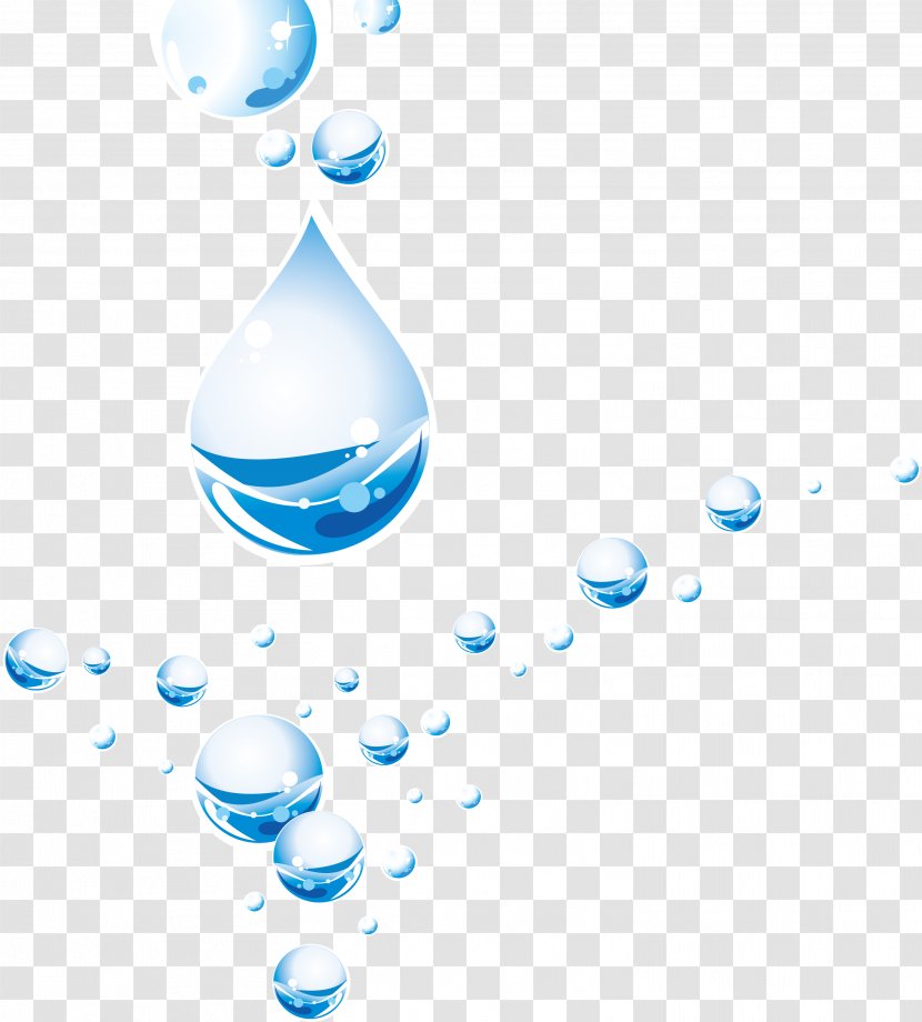 Drop Water - Liquid - Drops Vector Material Transparent PNG