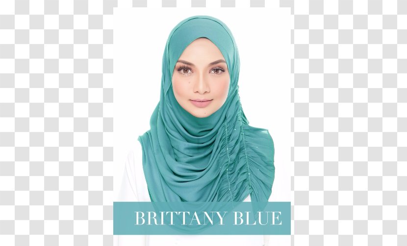 Shawl Hijab Headscarf Jilbāb Clothing - Aqua - Salaam Transparent PNG