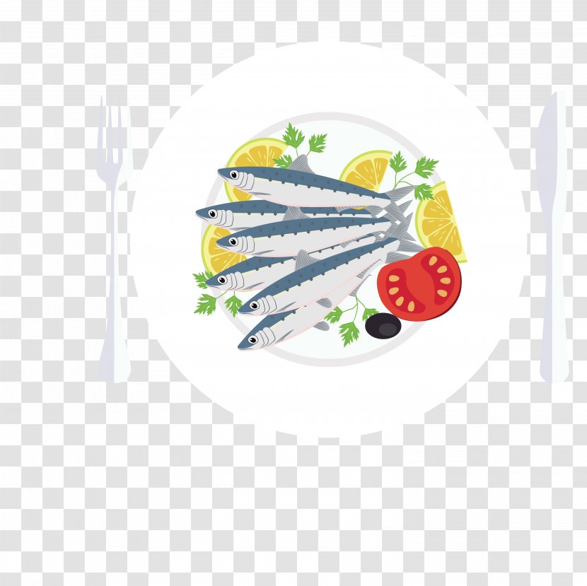 Dish Sardine Illustration - Area - Fresh Fish Transparent PNG
