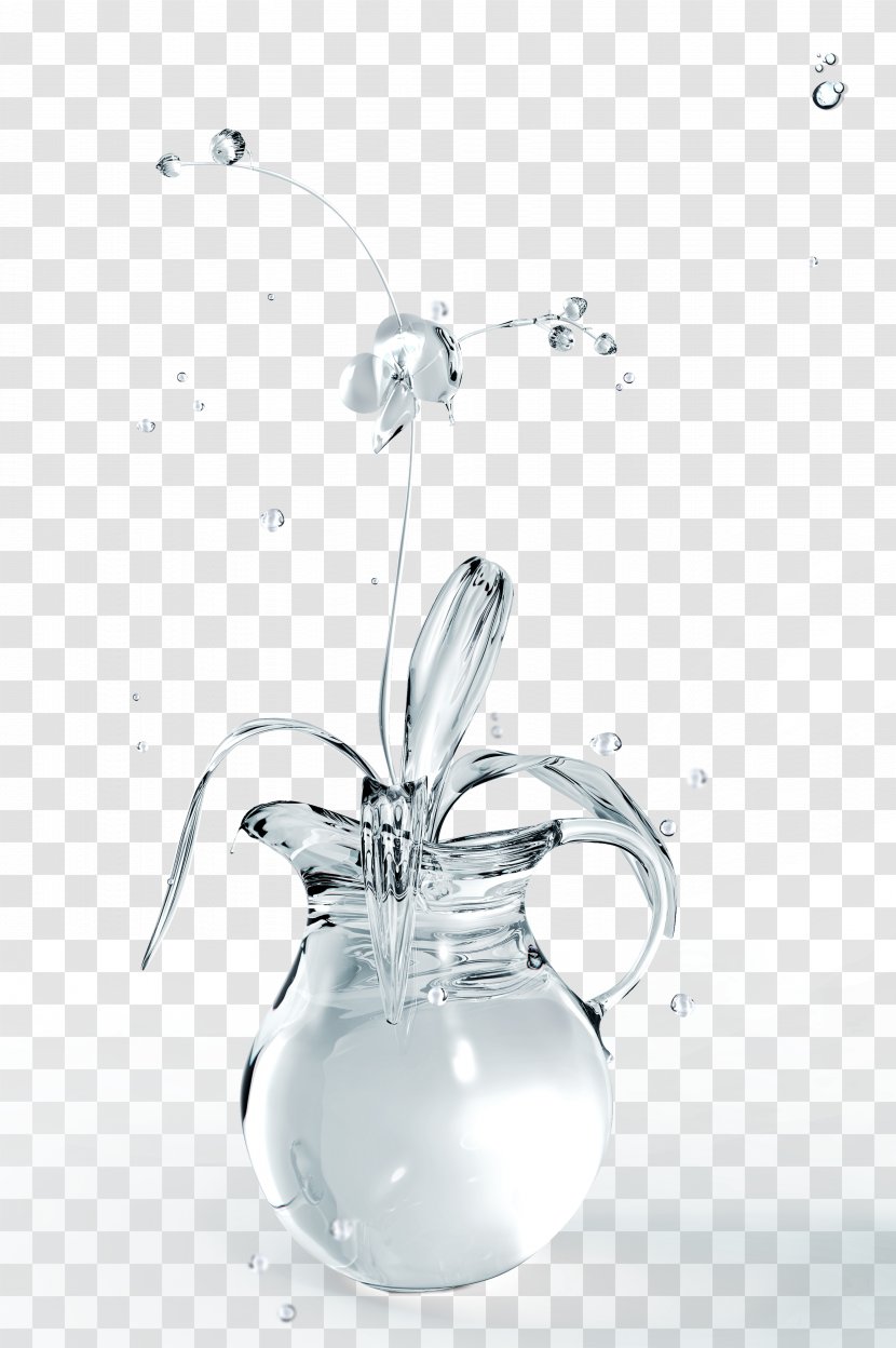 Glass Transparency And Translucency Flower - Vase - Creative Transparent PNG