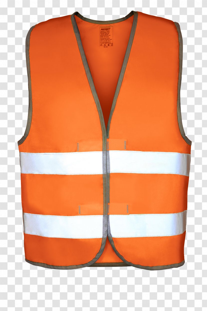 Waistcoat Orange Clothing Accessories Car Woven Fabric - Fuchsia Transparent PNG