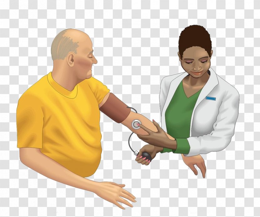 Medicine Physician Blood Pressure Illustration - Hospital - Old Man Measured Transparent PNG