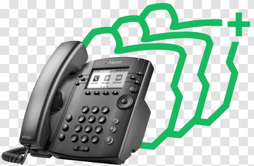 VoIP Phone Polycom VVX 300 Telephone Voice Over IP - Vvx 411 - Year In The Huge Benefit Transparent PNG