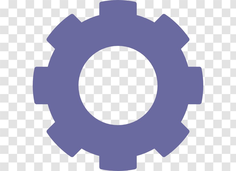 Clip Art - Information - Blue Gear Transparent PNG
