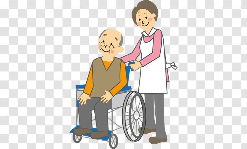 Clip Art Cartoon Caregiver Aged Care - Mode Of Transport - Honor Elders Transparent PNG