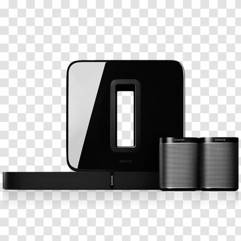 Play:1 Home Theater Systems Sonos Loudspeaker 5.1 Surround Sound - Subwoofer - Television Transparent PNG