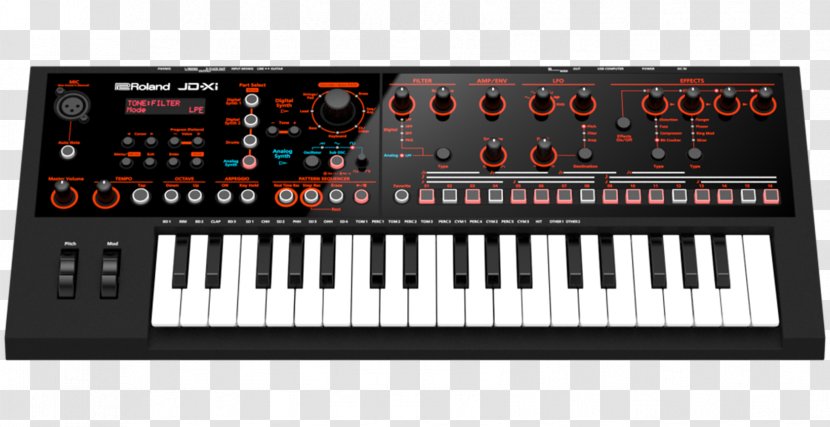 Roland JD-800 Sound Synthesizers Corporation Digital Synthesizer - Heart - Musical Instruments Transparent PNG