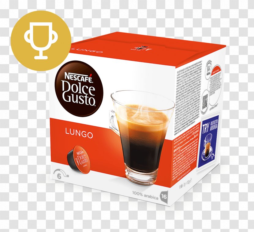 Dolce Gusto Lungo Coffee Espresso Latte - Ristretto Transparent PNG