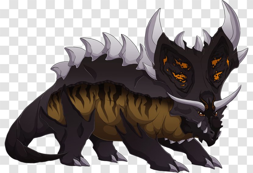 Dragon Cartoon Tail - Fictional Character - Pentaceratops Transparent PNG