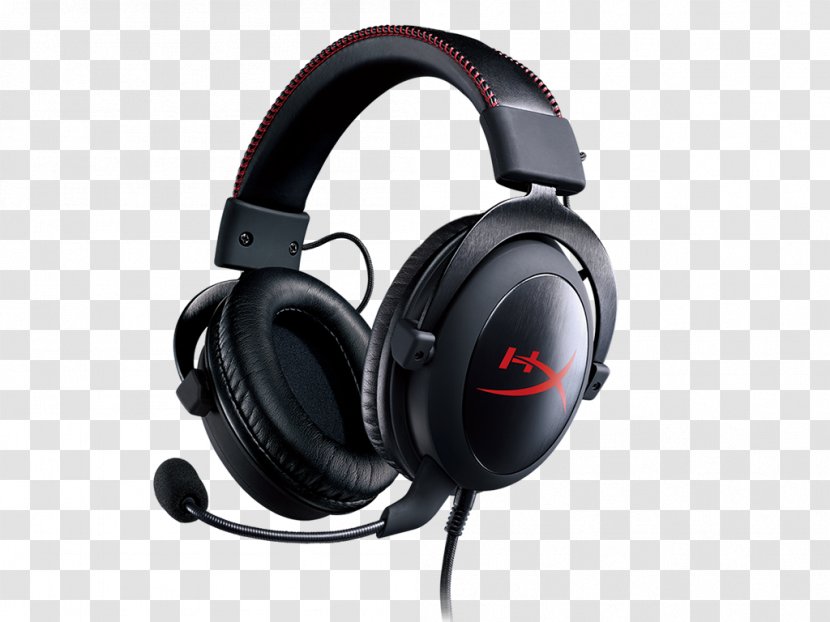 Microphone Kingston HyperX Cloud Core Headset Headphones - Audio Equipment Transparent PNG