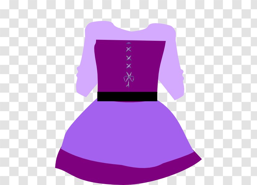 Clip Art Dress Clothing Openclipart Free Content - Violet - Purple Princess Transparent PNG