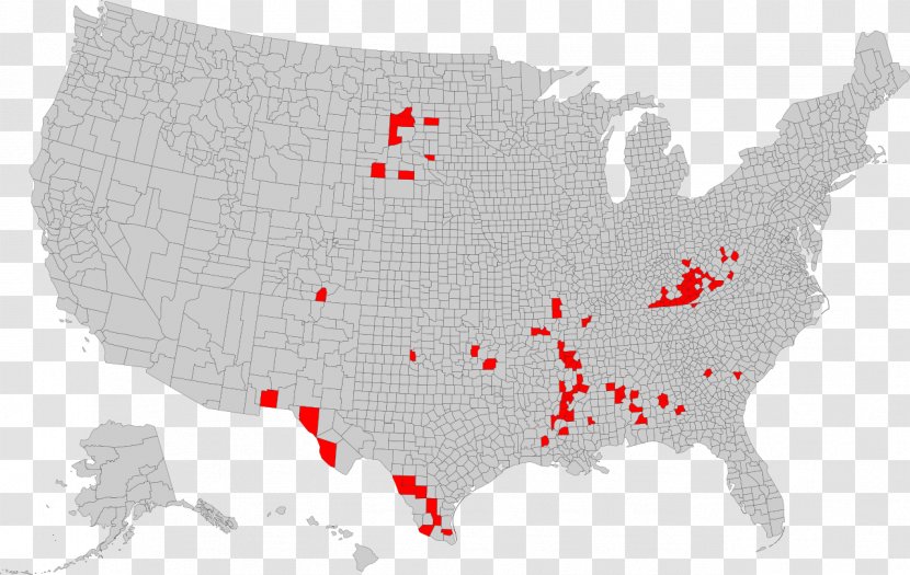 United States County World Map Blank - Wikipedia Transparent PNG