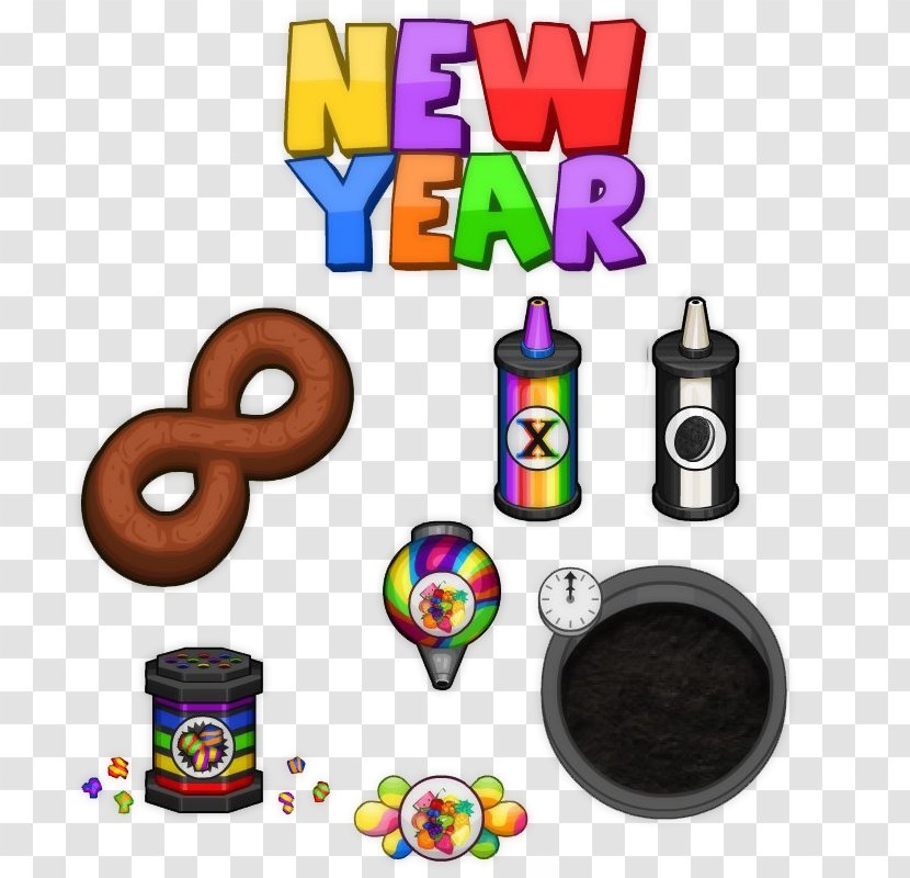 Papa's Bakeria Freezeria To Go! New Year Clip Art - Party - Years Images Transparent PNG