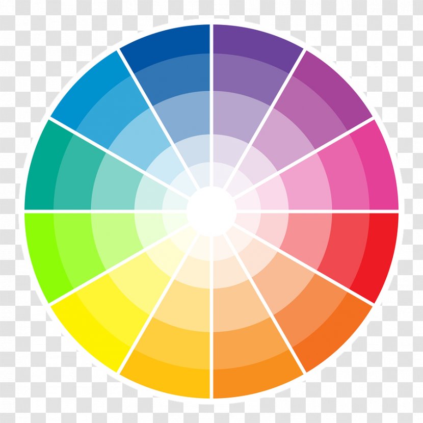 Color Wheel Scheme - Tints And Shades - Light Transparent PNG