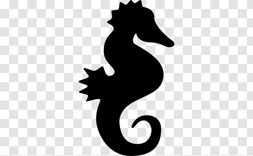 Seahorse Silhouette Clip Art - Royaltyfree - Nature Sea Animals Transparent PNG