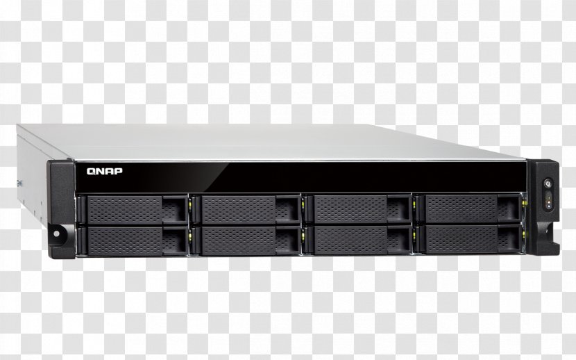 QNAP TS-873U-RP 8-bay NAS Network Storage Systems Data TS-831XU 19-inch Rack - Electronics Accessory Transparent PNG