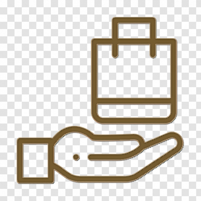 Hand Icon Handbag Icon Delivery Icon Transparent PNG