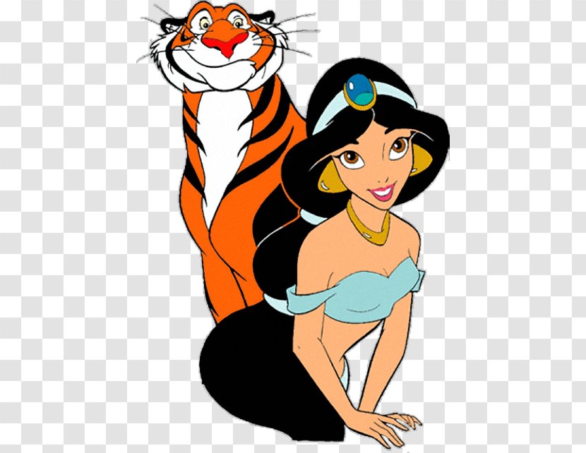 Princess Jasmine Rajah Aladdin Disney Clip Art - Cartoon Transparent PNG