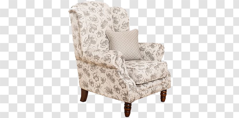 Wing Chair Slipcover Upholstery - Furniture Transparent PNG