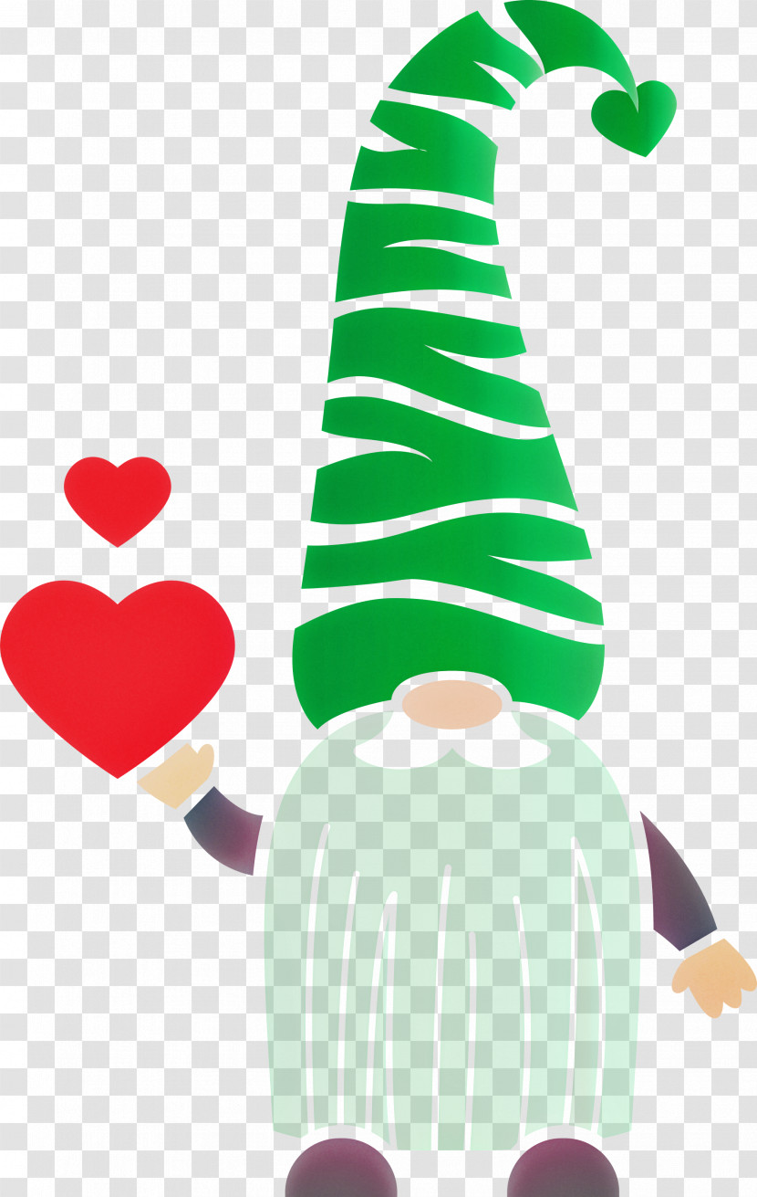 Gnome Loving Red Heart Transparent PNG