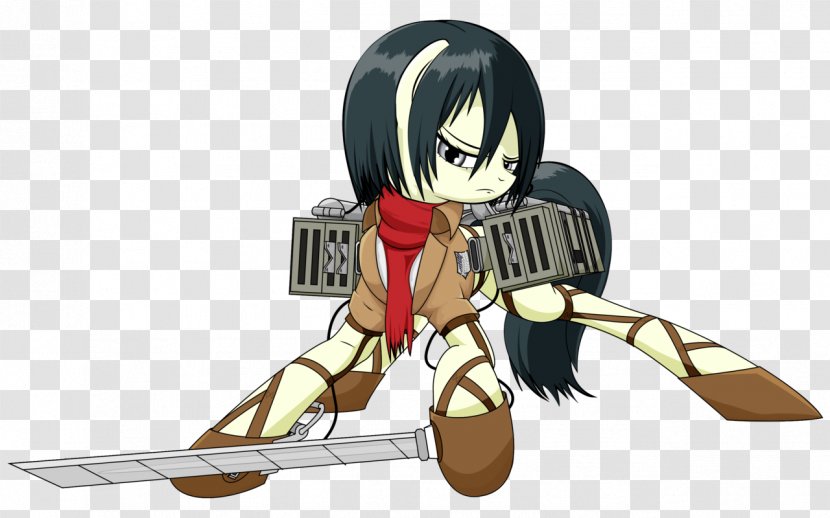 Mikasa Ackerman Eren Yeager Pony Attack On Titan Levi - Silhouette Transparent PNG