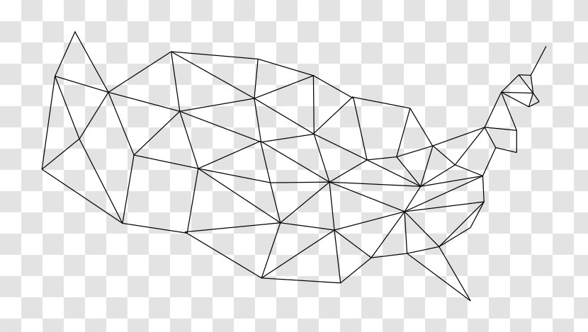 Line Art Triangle Drawing Point - Structure Transparent PNG