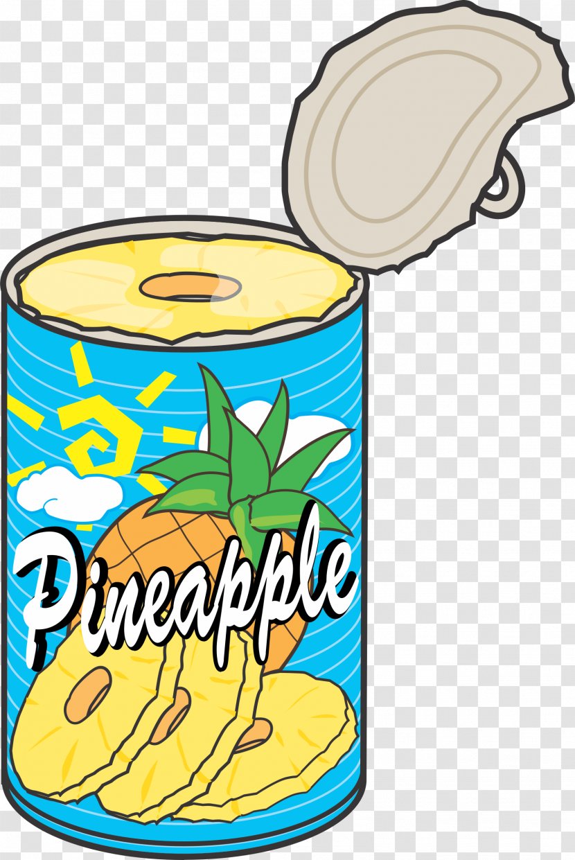 Pineapple Canning Tin Can Clip Art - Pinapple Transparent PNG