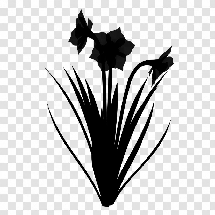 Logo Flower Font Silhouette Desktop Wallpaper - Black M - Blackandwhite Transparent PNG