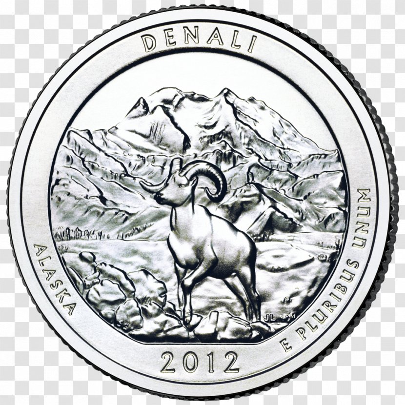 Denali Denver Mint Quarter Coin United States Transparent PNG