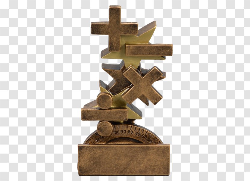 Mathematics Award Science Project Trophy - Cross - Editable Math Awards Transparent PNG