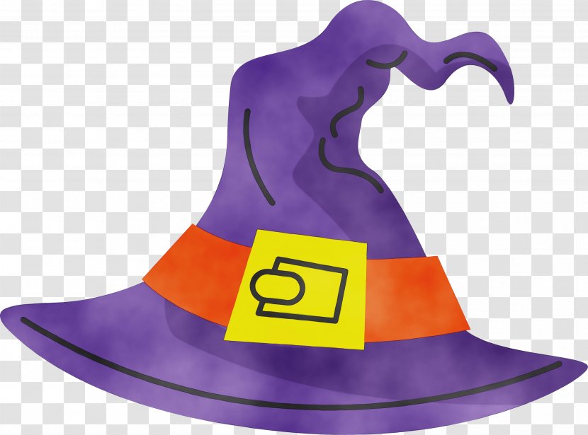 Witch Cartoon - Purple - Fashion Accessory Cap Transparent PNG