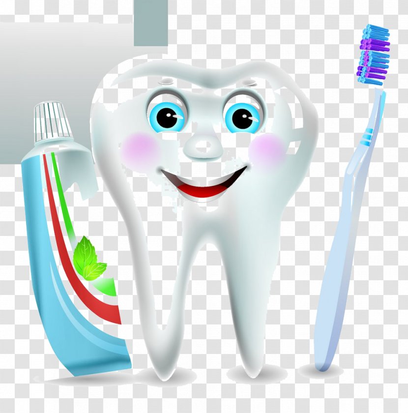 Electric Toothbrush Toothpaste Dentistry - Watercolor - Cartoon Tooth Transparent PNG