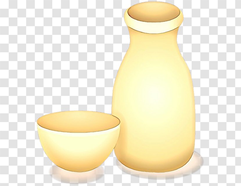 Yellow Clip Art Dairy Serveware Sake Set - Cartoon - Glass Ceramic Transparent PNG