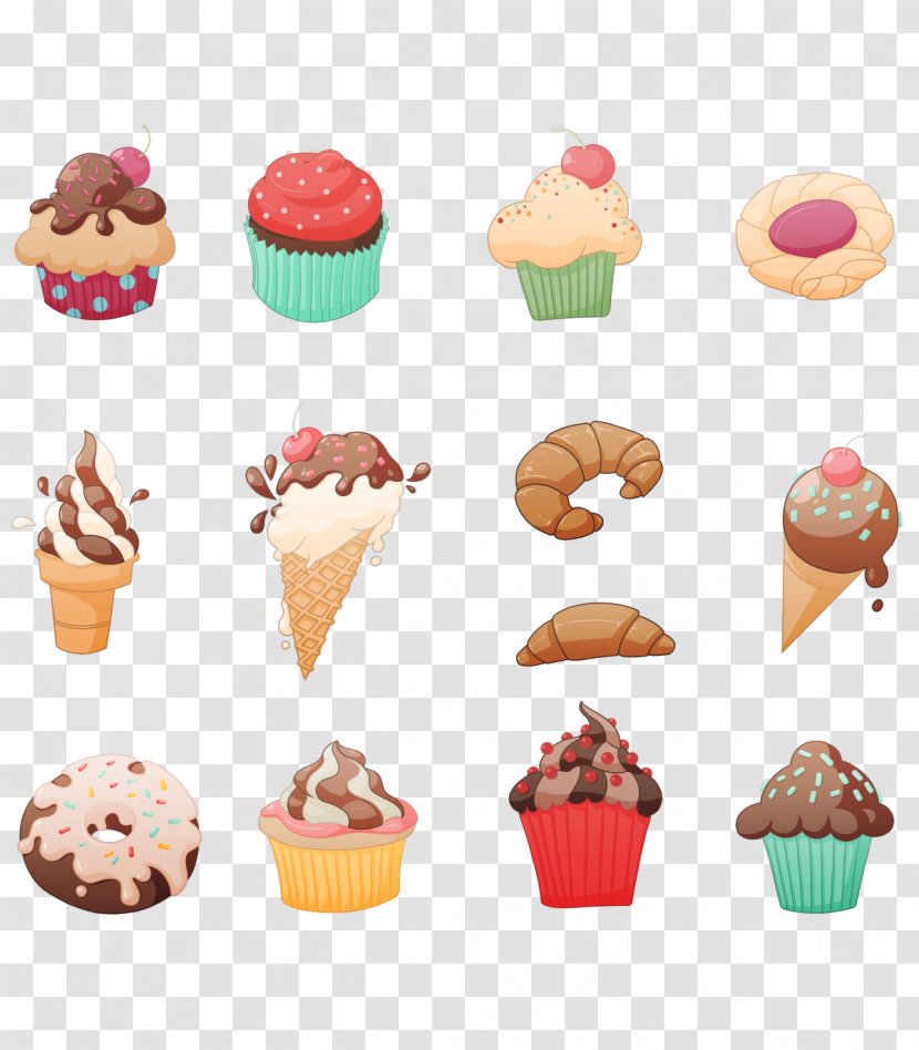 Cupcake Desserts Cookbook Muffin Drawing - Flavor - Dessert Illustration Transparent PNG