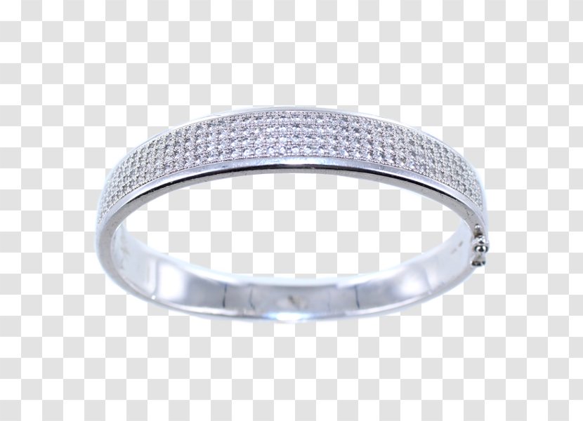 Bangle Bracelet Silver Crystal - Jewellery Transparent PNG