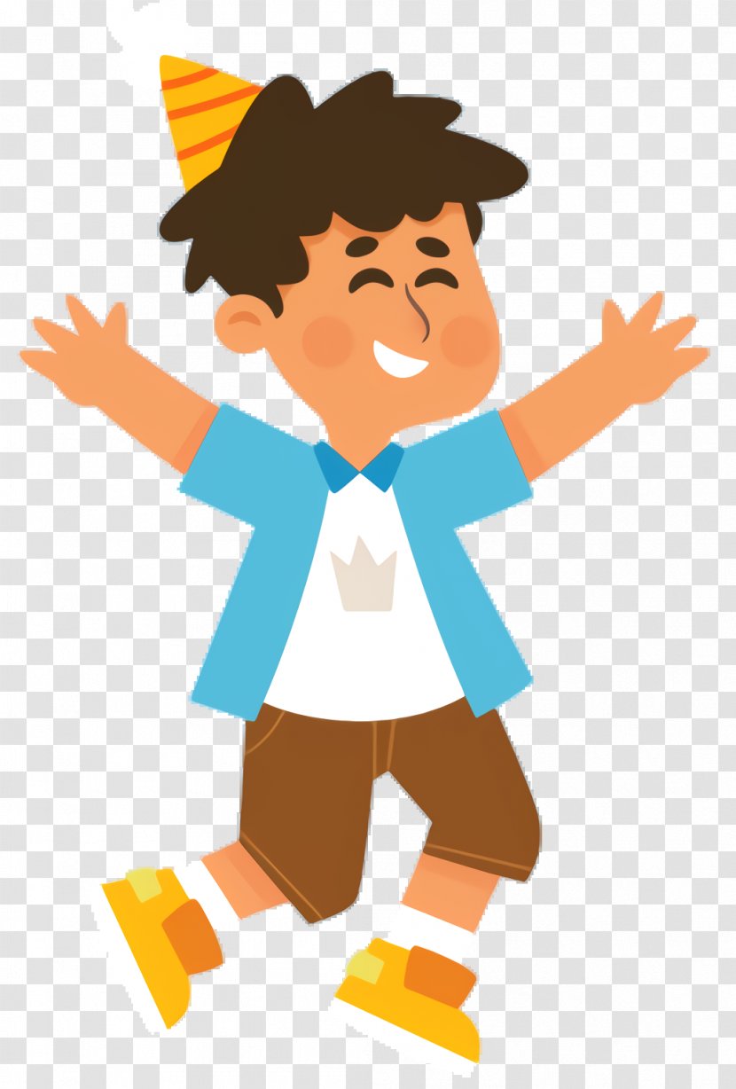 Boy Cartoon - Thumb - Pleased Transparent PNG