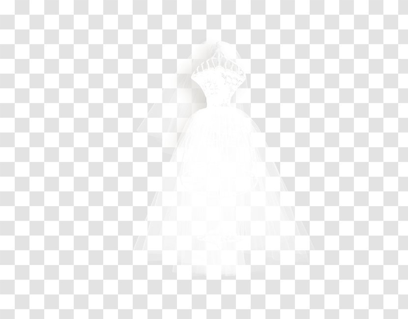 Black And White Pattern - Wedding Dress Transparent PNG