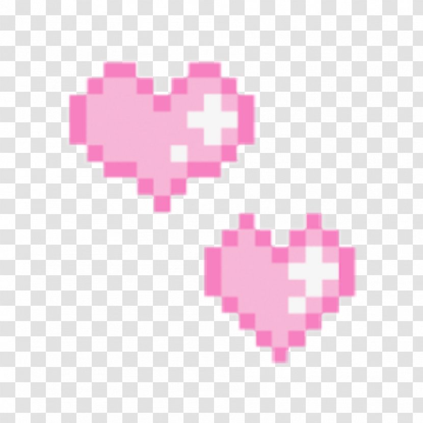 Pixel Art Image GIF Cuteness - Drawing - Pastel Pink Heart Tumblr Transparent PNG