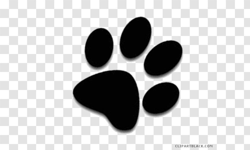 Cat Kitten Dog Paw Clip Art - Black And White Transparent PNG