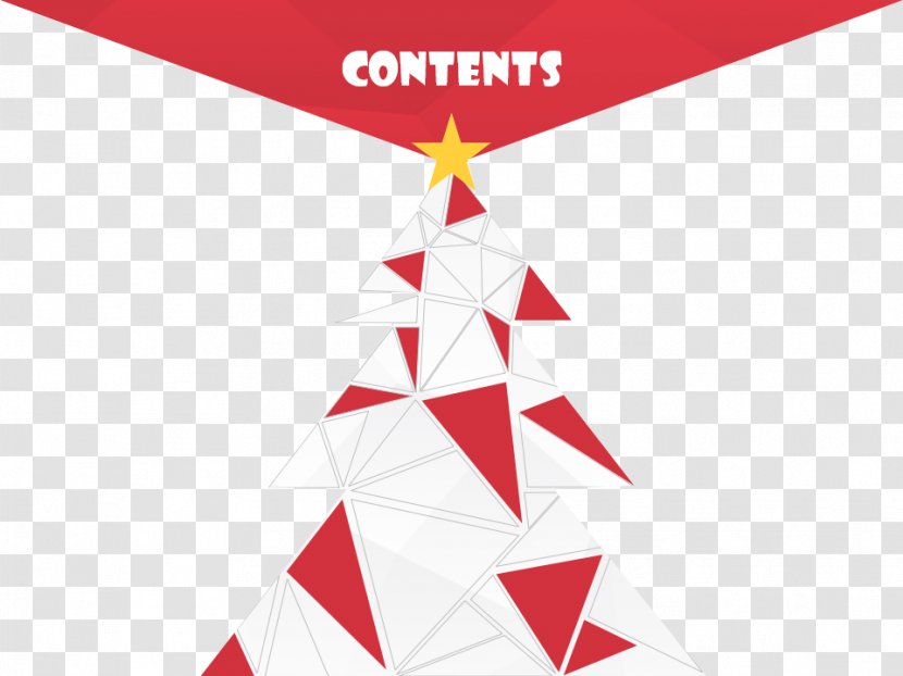 Polygon Christmas Tree Triangle Template Transparent PNG