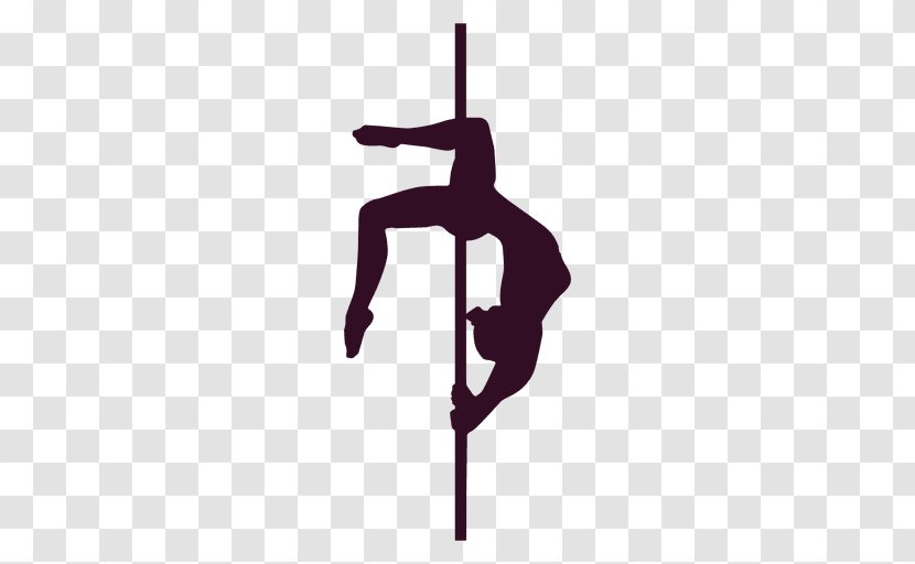 Silhouette Pole Dance - Vexel Transparent PNG