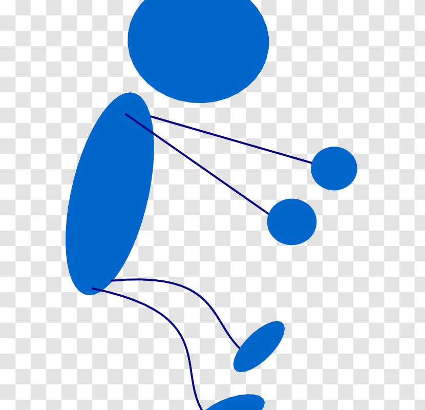 Stick Figure Clip Art - Blue - Blueman Transparent PNG